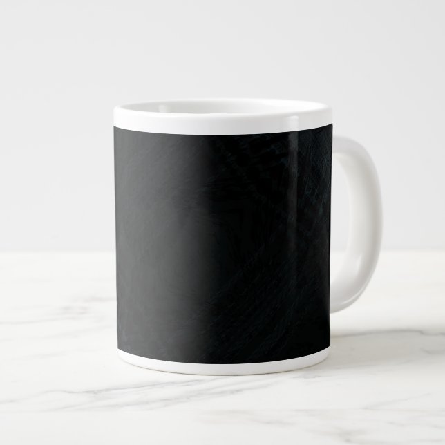 Caneca De Café Grande Aceitação | Textura Shibori Escura (Frente Esquerda)