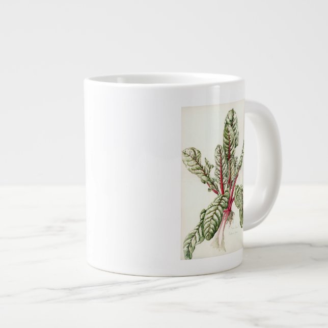 Caneca De Café Grande Acelga 1992 do ruibarbo (Frente Esquerda)
