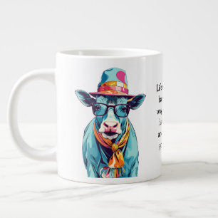 Caneca De Café Grande Aconselhamento Engraçado De Uma Vaca