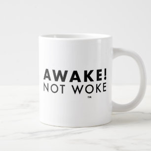 Caneca De Café Grande Acorde! Não é o Woke™ LOGO Giant Jumbo Mug