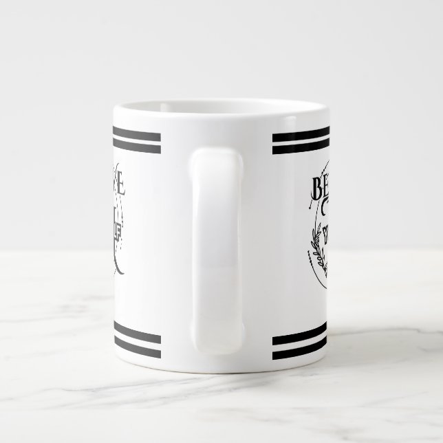 Caneca De Café Grande Acredite em si mesmo Motivacional Coffee Mug (Traseira)