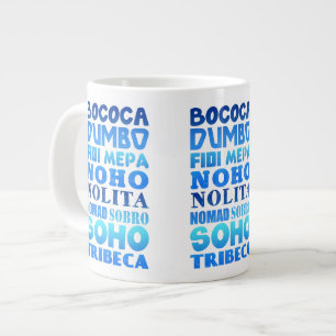 Caneca De Café Grande Acrônimos de Nova Iorque