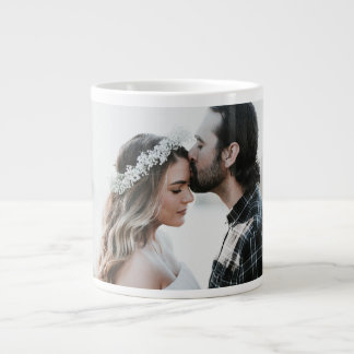 Caneca De Café Grande Add Your Own Custom Photo Wedding