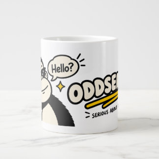 Caneca De Café Grande Adesivo de telefone de banana de gorila engraçado