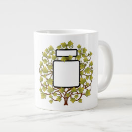 Caneca De Café Grande Adicione seu nome de família / Fotos - Jumbo Mug