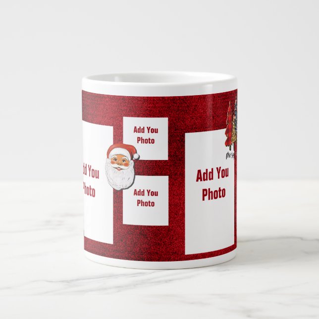 Caneca De Café Grande Adicione sua foto - Jumbo Mug (Frente)
