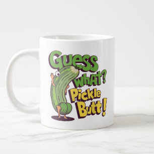 Caneca De Café Grande Adivinha O Quê_ Bunda de Pepino! Pepino Engraçado