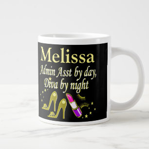 CANECA DE CAFÉ GRANDE ADMIN DOURADO GLITZY ASST PERSONALIZADO MUG