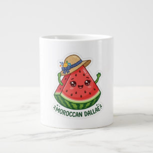 Caneca De Café Grande Adorável Kawaii Dallae Marroquina Tradicional SumS