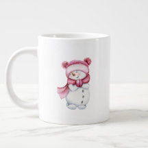 Adorável Snowman Mug