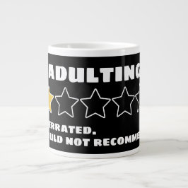 Caneca De Café Grande Adultar Sobreclassificado Não Recomendaria Uma Est