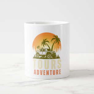 Caneca De Café Grande Adventure aguarda, acampamento engraçado, ideia de
