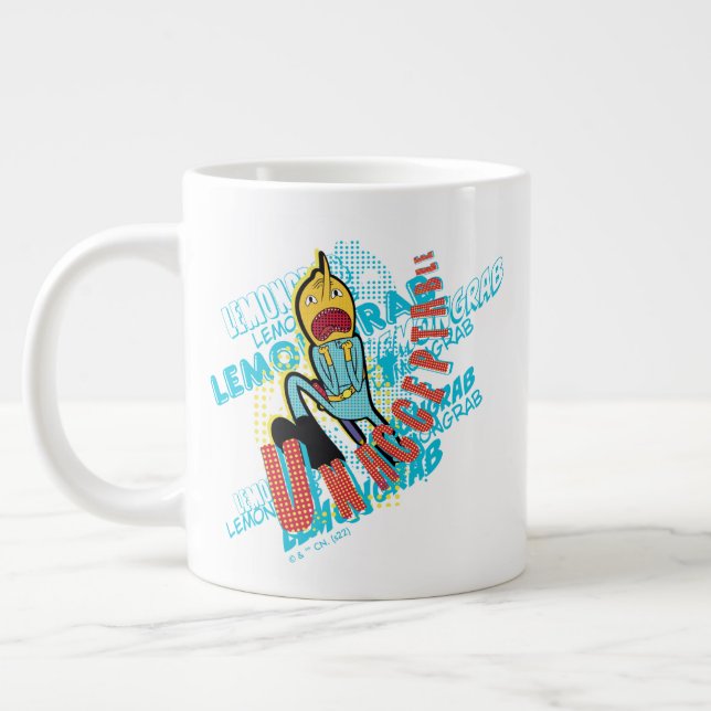 Caneca De Café Grande Adventure Time | Lemon Grab "UNACCEPTABLE" (Esquerda)