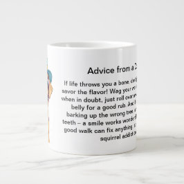 Caneca De Café Grande Advertência Engraçada De Um Cachorro