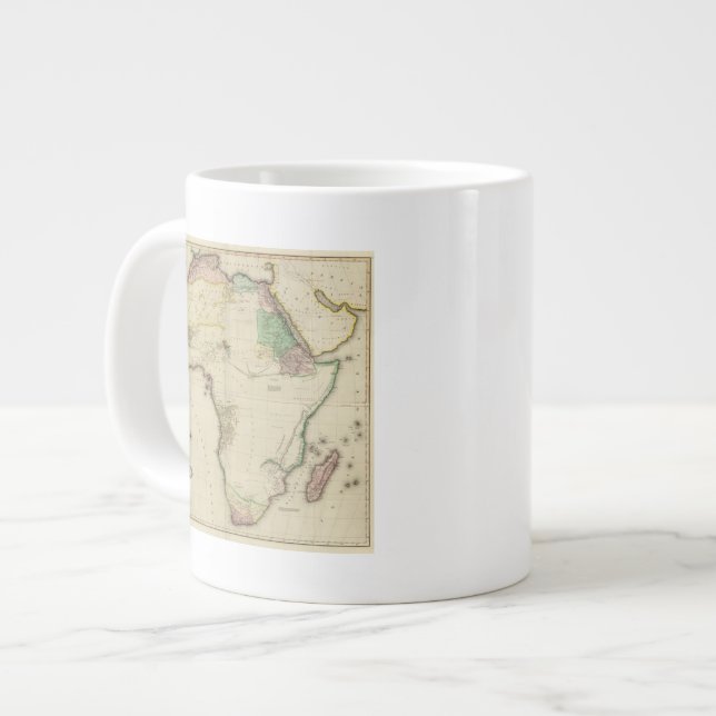 Caneca De Café Grande África composta (Frente Esquerda)
