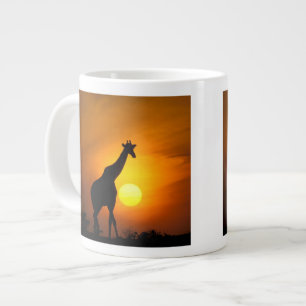 Caneca De Café Grande África, Quênia, Masai Mara. Girafa (Giraffa