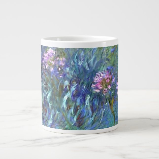 Caneca De Café Grande Agapanthus Impressionismo Art Mug (Frente)