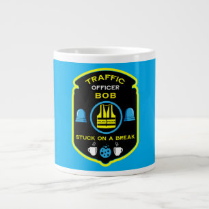 Caneca De Café Grande Agente de Polícia de Tráfego
