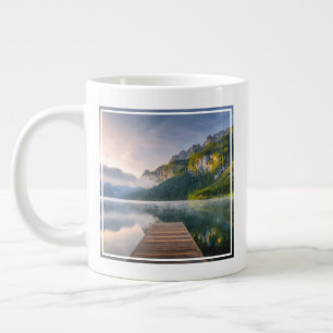 Caneca De Café Grande Água Azure Alpin Lake, Áustria