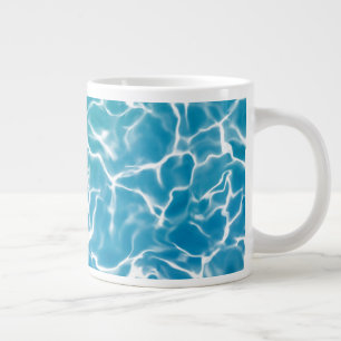 Caneca De Café Grande Água do mar azul*
