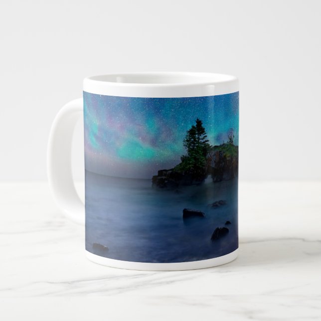 Caneca De Café Grande Água | Lago Superior Minnesota (Frente Esquerda)