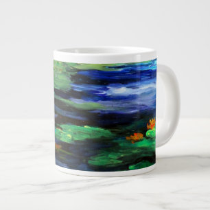Caneca De Café Grande Água Lily Sonolência 2010