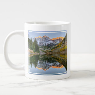 Caneca De Café Grande Água   Maroon Bells Lake Aspen Trees