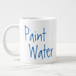 Caneca De Café Grande Água Tinta NÃO Tinta Água Para Artistas Humor Arte