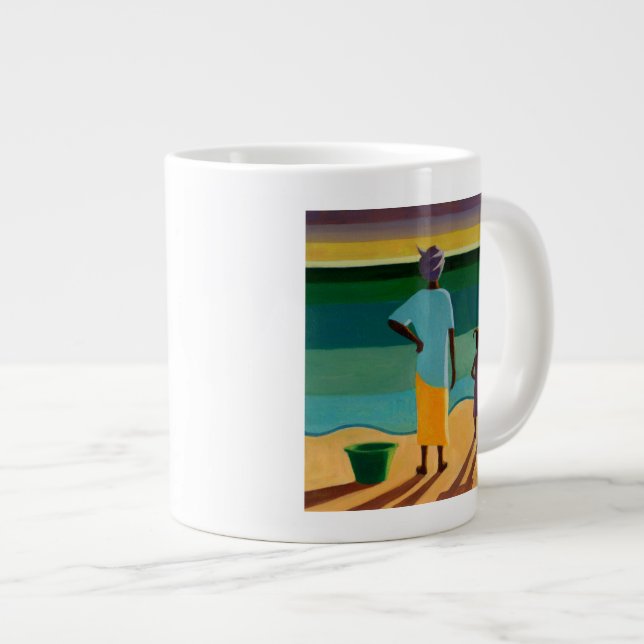 Caneca De Café Grande Aguardando 2005 (Frente Esquerda)