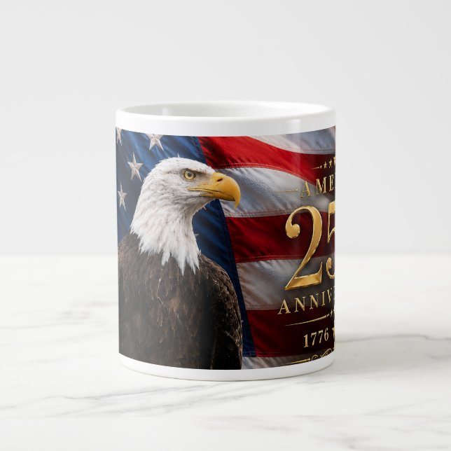 Caneca De Café Grande Águia Patriótica (Frente)