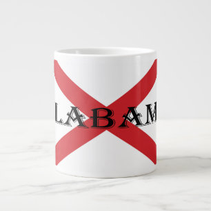Caneca De Café Grande Alabama e Flag Mugcn