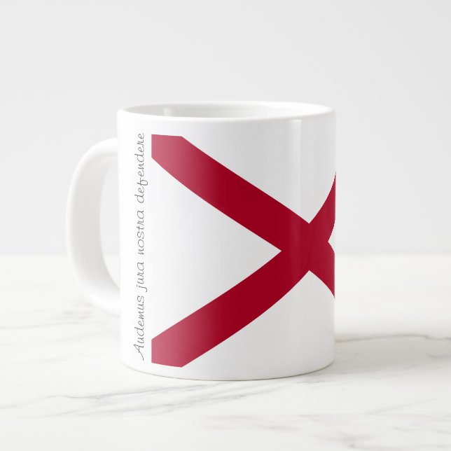 Caneca De Café Grande Alabama Flag e Motto Mug (Frente Esquerda)