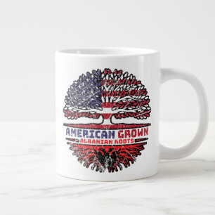 Caneca De Café Grande Albânia albanesa EUA EUA EUA Estados Unidos