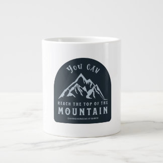 Caneca De Café Grande Alcance o topo da montanha