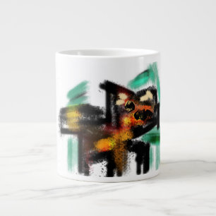 Caneca De Café Grande Alegria de lobo outono
