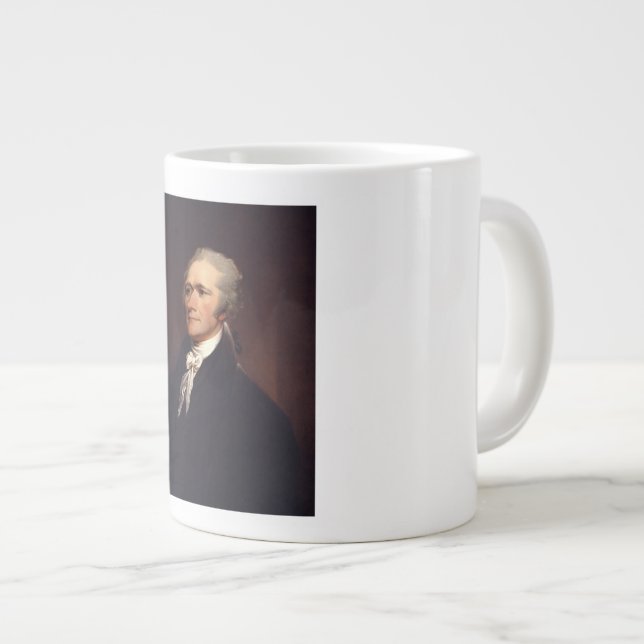 Caneca De Café Grande Alexander Hamilton: Pai Fundador dos EUA, Históric (Frente Esquerda)