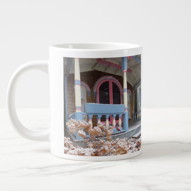Caneca De Café Grande Algodão Vitoriano em Neve - Vinha de Martha (Esquerda)