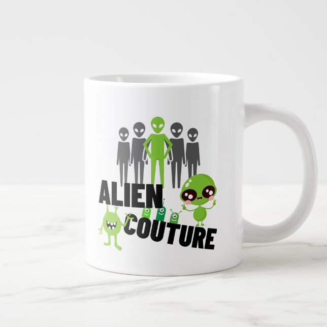 Caneca De Café Grande Alienígena.w (Direita)