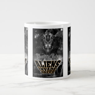 Caneca De Café Grande Aliens Invade 4 Beer Galaxy Attack