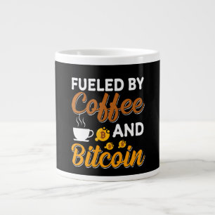CANECA DE CAFÉ GRANDE ALIMENTADO POR CAFÉ E CAFÉ DE BITCOINA