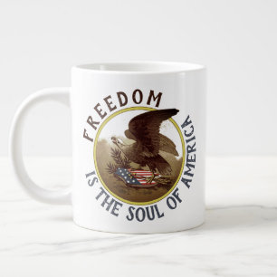 Caneca De Café Grande Alma da América (águia) Mug