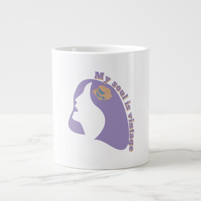 Caneca De Café Grande alma vintage  (Frente)