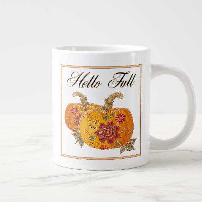 Caneca De Café Grande Alô Fall (Direita)