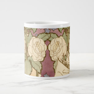 Caneca De Café Grande Alphonse Mucha Estrelas Elegantes Art Nouveau Camé