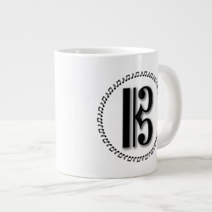 Caneca De Café Grande Alto ou Tenor Clef Music Note Design C Clef