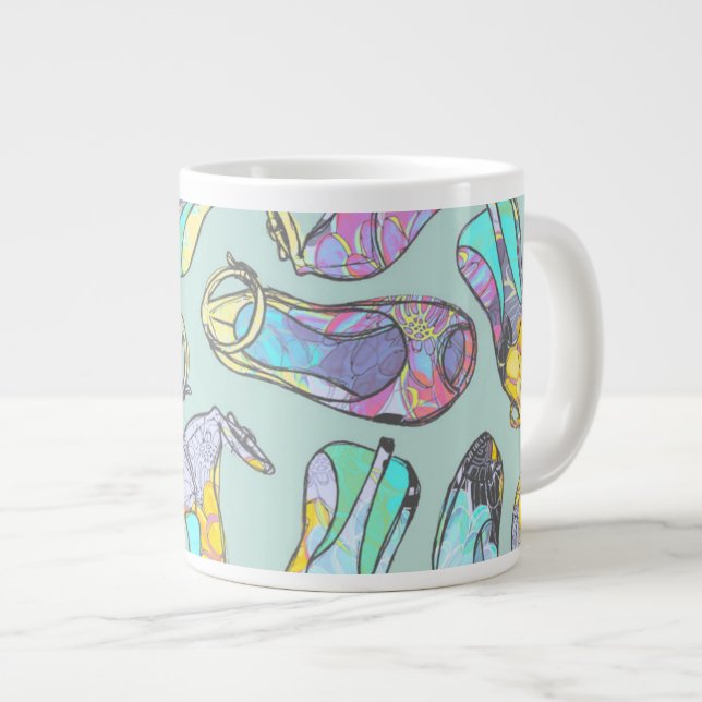 Caneca De Café Grande Altos saltos (Frente Esquerda)
