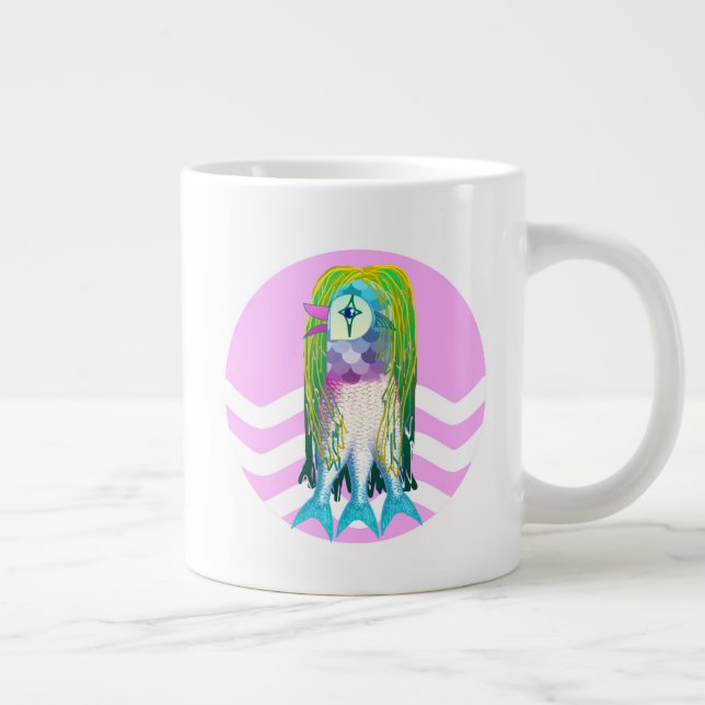 Caneca De Café Grande Amabie - Espírito de cura japonês (Direita)