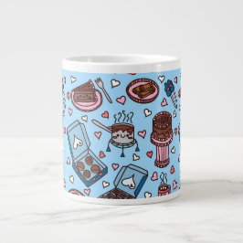 Caneca De Café Grande Amante de chocolate fofo