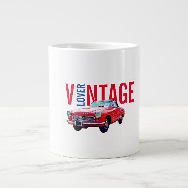 Caneca De Café Grande Amante Vintage (Frente)
