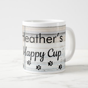 Caneca De Café Grande Amantes de Gatos Personalizados Gato Atrevido